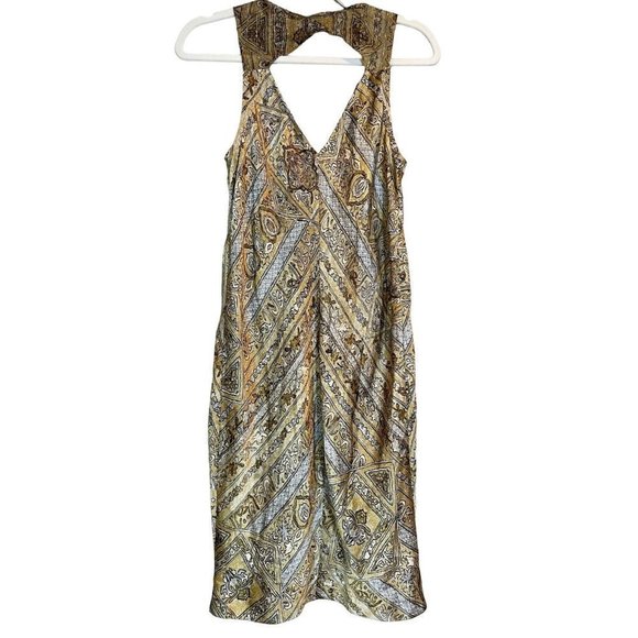 Burning Torch Silk Mini Cut Out dress Xsmall (P) - Picture 5 of 11